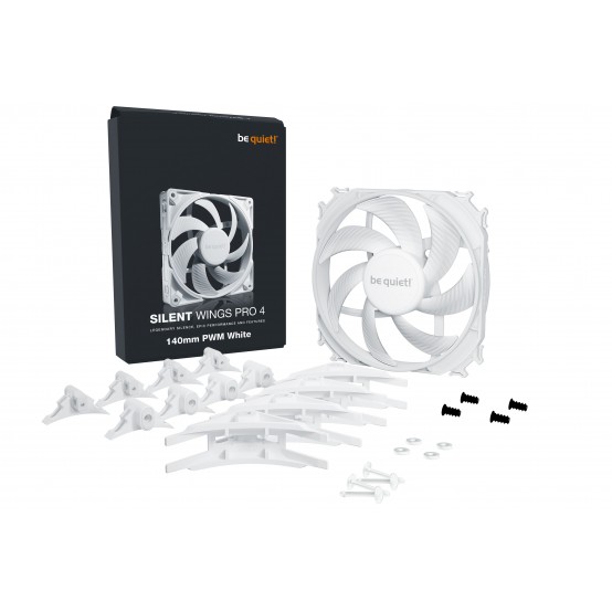 Ventilator be quiet! Silent Wings Pro 4 140mm PWM White BL119