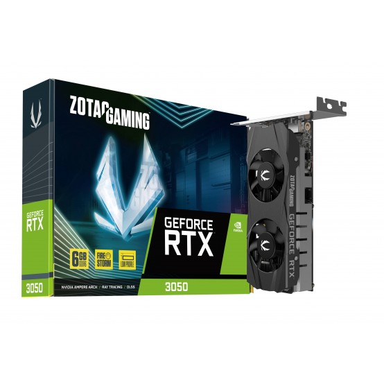 Placa video Zotac GeForce RTX 3050 6GB GDDR6 LP ZT-A30510L-10L