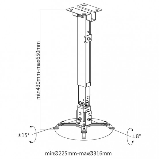 Suport Cabletech  UCH0101-1