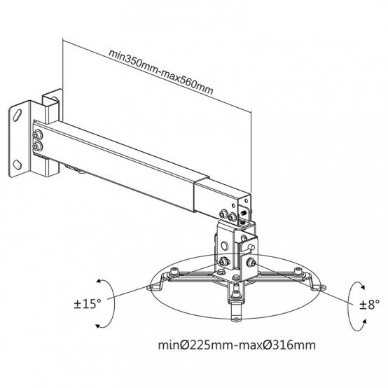 Suport Cabletech  UCH0101-1