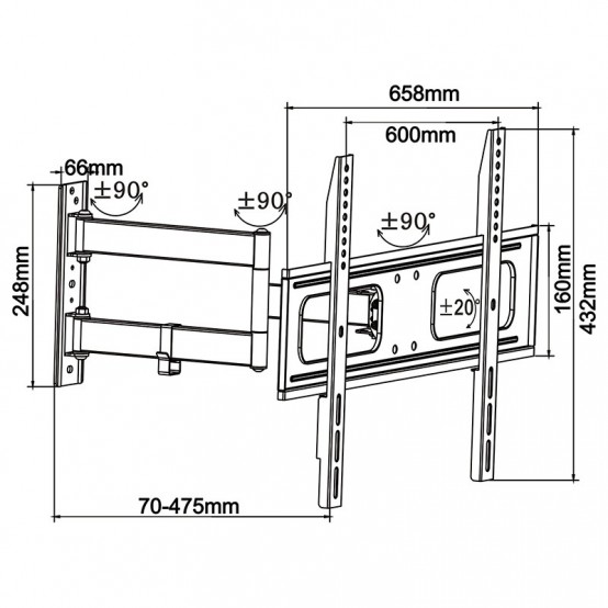 Suport Cabletech  UCH0210