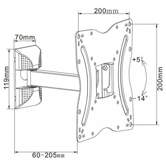 Suport Cabletech  UCH0215