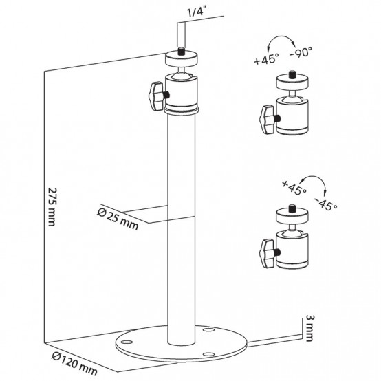 Suport Cabletech  UCH0258