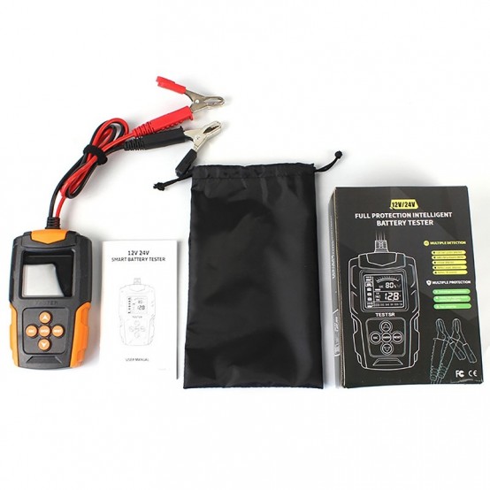 Tester Eurokomp digital pentru acumulatori 12V / 24V URZ4049