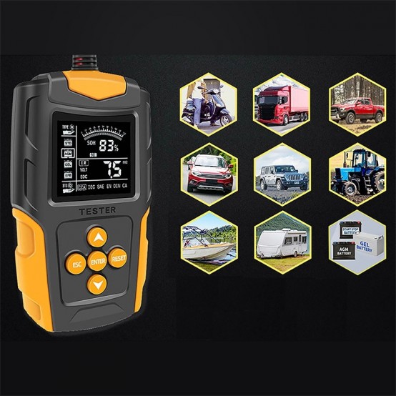 Tester Eurokomp digital pentru acumulatori 12V / 24V URZ4049