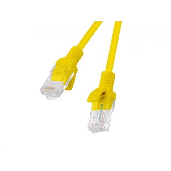 Cablu Lanberg Patchcord UTP Cat.5e 1m PCU5-10CC-0100-Y