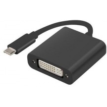 Adaptor Lanberg USB TYPE-C(M)-DVI(F)(24+5) Dual Link AD-UC-DV-01