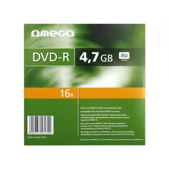 DVD Omega DVD+R 4.7 GB 16x OMD16S+