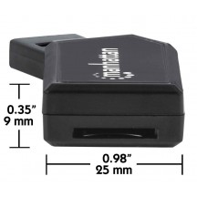 Card reader Manhattan Mini USB 2.0 Multi-Card Reader 101677