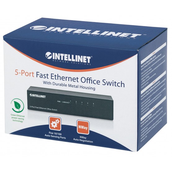 Switch Intellinet 5-Port Fast Ethernet Office Switch 523301