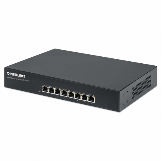 Switch Intellinet 8-Port Gigabit Ethernet PoE+ Switch 560641