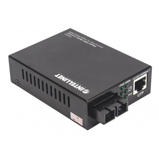 Switch Intellinet Gigabit PoE+ Media Converter 508209