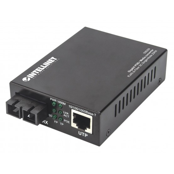 Switch Intellinet Gigabit PoE+ Media Converter 508209