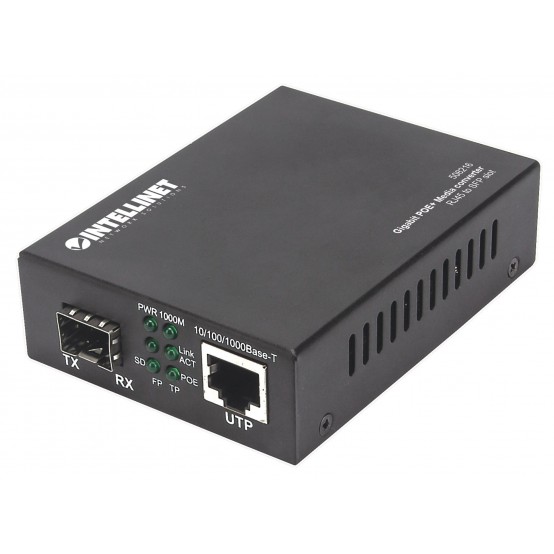 Switch Intellinet Gigabit PoE+ Media Converter 508216