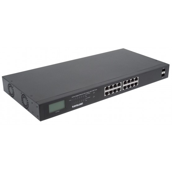 Switch Intellinet 16-Port Gigabit Ethernet PoE+ Switch 561259