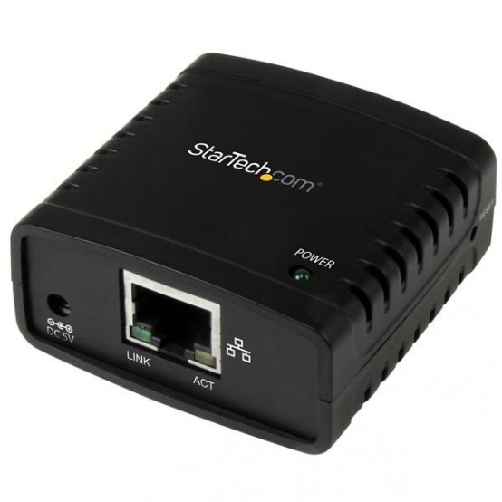 Print server StarTech.com 10/100Mbps Ethernet to USB 2.0 Network LPR Print Server PM1115U2