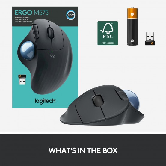 Mouse Logitech Ergo M575 Wireless Trackball Graphite 910-005872