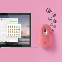 Mouse Logitech POP Bluetooth Mouse - Heartbreaker-Rose 910-006548