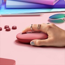 Mouse Logitech POP Bluetooth Mouse - Heartbreaker-Rose 910-006548