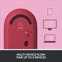 Mouse Logitech POP Bluetooth Mouse - Heartbreaker-Rose 910-006548