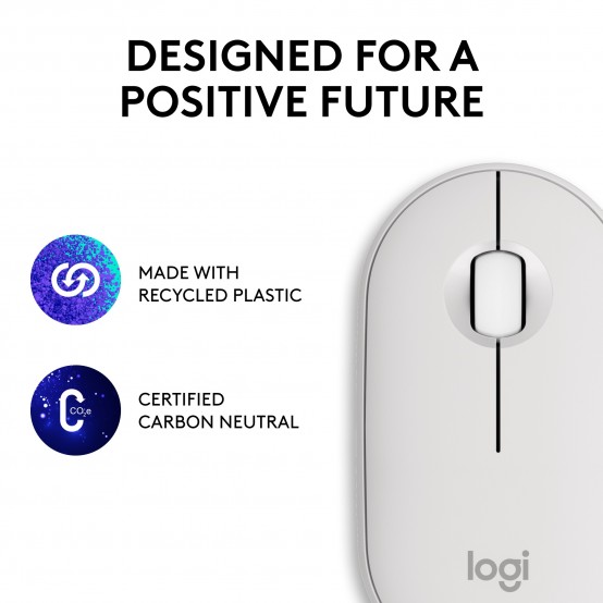 Mouse Logitech Pebble 2 M350s  Tonal White 910-007013