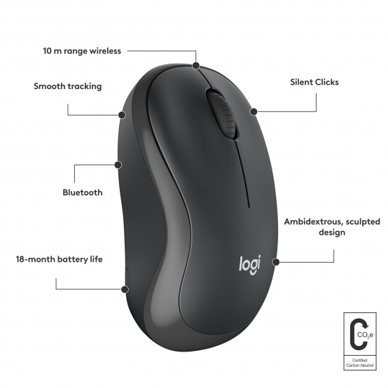 Mouse Logitech M240 Silent Bluetooth Graphite 910-007119