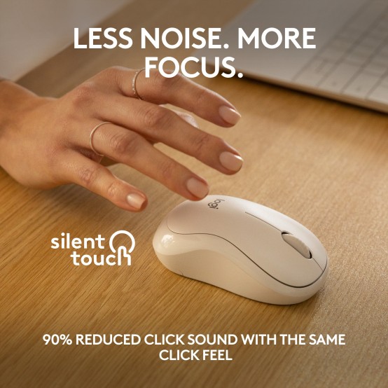Mouse Logitech M240 Silent Bluetooth Off-White 910-007120