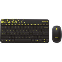Tastatura Logitech MK240 Wireless Keyboard and Mouse Combo Black/Chartreuse (RUS) 920-008213