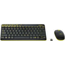 Tastatura Logitech MK240 Wireless Keyboard and Mouse Combo Black/Chartreuse (RUS) 920-008213