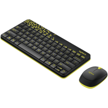 Tastatura Logitech MK240 Wireless Keyboard and Mouse Combo Black/Chartreuse (RUS) 920-008213