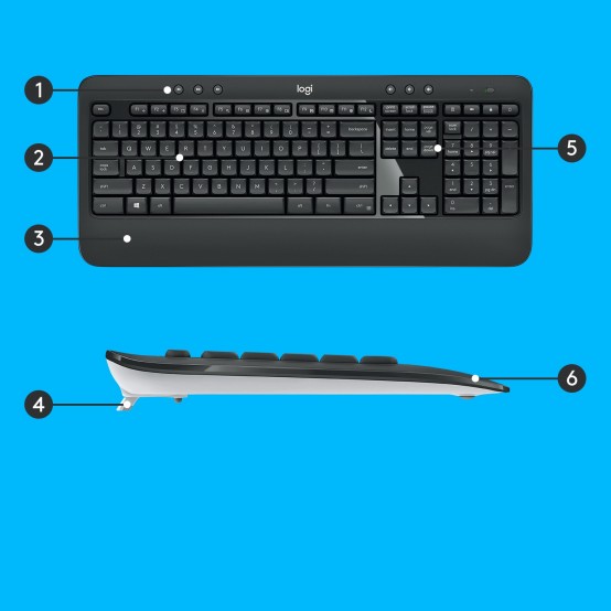 Tastatura Logitech MK540 Advanced Wireless Keyboard Mouse (CH) 920-008677