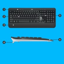 Tastatura Logitech MK540 Advanced Wireless Keyboard Mouse (CH) 920-008677