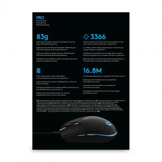 Mouse Logitech PRO Gaming Mouse 910-005441