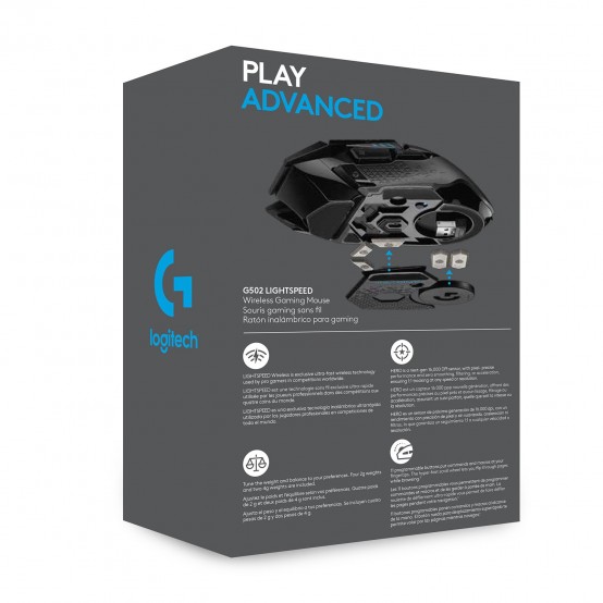 Mouse Logitech G502 - LIGHTSPEED Wireless Gaming Mouse 910-005568