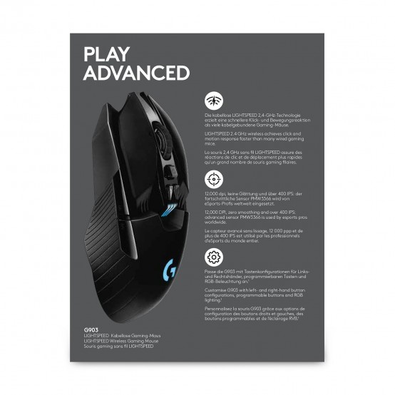 Mouse Logitech G903 Lightspeed Hero 910-005673