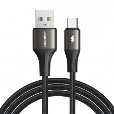 Cablu JoyRoom Data Cable Flash-Charge Series  - USB to Micro-USB, Fast Charge, 3A, 480Mbps, 1.2m - Black SA25-AM3