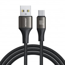 Cablu JoyRoom Data Cable Light-Speed Series  - USB to Type-C, Fast Charging, 100W, 480Mbps, 1.2m - Black SA25-AC6