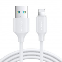 Cablu JoyRoom Data Cable  - USB to Lightning, Quick Charging, 480Mbps, 2.4A, 0.25m - White S-UL012A9