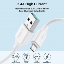 Cablu JoyRoom Data Cable  - USB to Micro-USB, Quick Charging, 480Mbps, 2.4A, 0.25m - Black S-UM018A9