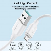 Cablu JoyRoom Data Cable  - USB to Micro-USB, Quick Charging, 480Mbps, 2.4A, 1m - Black S-UM018A9