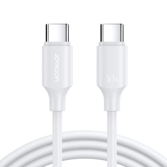 Cablu JoyRoom Data Cable Long-Lasting Series  - Type-C to Type-C, Fast Charging 60W, 1m - White S-CC060A9