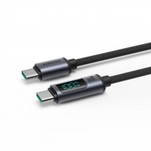 Cablu JoyRoom Data Cable  - Type-C to Type-C, Digital Display, Fast Charging 100W, 480Mbps, 1.2m - Black S-CC100A16