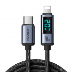 Cablu JoyRoom Data Cable  - Type-C to Lightning, Digital Display, 20W, 1.2m - Black S-CL020A16