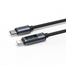 Cablu JoyRoom Data Cable  - Type-C to Lightning, Digital Display, 20W, 1.2m - Black S-CL020A16