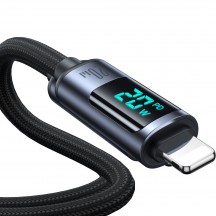 Cablu JoyRoom Data Cable  - Type-C to Lightning, Digital Display, 20W, 1.2m - Black S-CL020A16