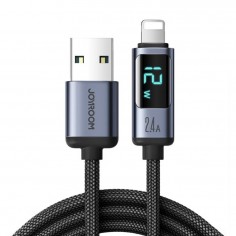 Cablu JoyRoom Data Cable  - USB to Lightning, Fast Charging 2.4A, 480Mbps, 1.2m - Black S-AL012A16