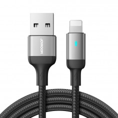 Cablu JoyRoom Data Cable Extraordinary Series  - USB to Lightning, Fast Charging, 2.4A, 480Mbps, 1.2m - Black S-UL012A10