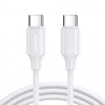 Cablu JoyRoom Data Cable Long-Lasting Series  - Type-C to Type-C, Fast Charging 60W, 0.25m - White S-CC060A9