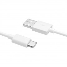 Cablu  Data Cable - USB to USB-C Quick Charging 3A, 1m - White Bulk Packing