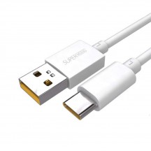 Cablu Oppo Data Cable  - SuperVOOC USB Type-C 65W, 4A, 1m - White (Bulk Packing) D301